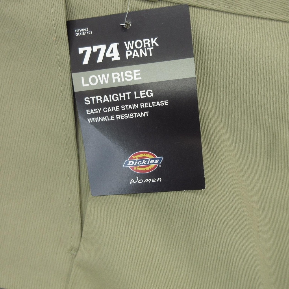 Dickies 774 Work Pants Womens 24 Regular Straight Leg Low Rise Stain Release New - Picture 4 of 12